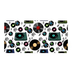 Records Vinyl Seamless Background Satin Wrap 35  X 70  by Bangk1t