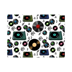 Records Vinyl Seamless Background Premium Plush Fleece Blanket (mini) by Bangk1t