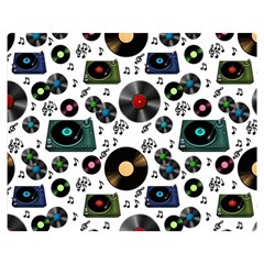 Records Vinyl Seamless Background Premium Plush Fleece Blanket (medium) by Bangk1t