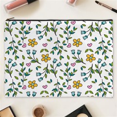 Flower Floral Pattern Cosmetic Bag (xxxl) by Bangk1t