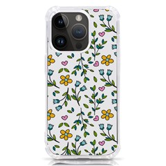 Flower Floral Pattern Iphone 14 Pro Tpu Uv Print Case by Bangk1t