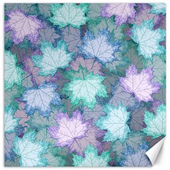 Leaves Glitter Background Winter Canvas 16  X 16  by Bangk1t