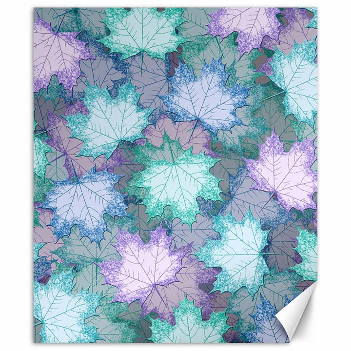 Leaves Glitter Background Winter Canvas 20  x 24 