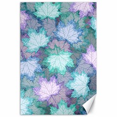 Leaves Glitter Background Winter Canvas 20  X 30  by Bangk1t