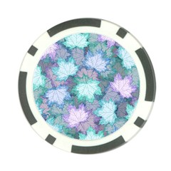 Leaves Glitter Background Winter Poker Chip Card Guard (10 Pack) by Bangk1t