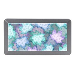 Leaves Glitter Background Winter Memory Card Reader (mini) by Bangk1t