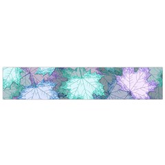 Leaves Glitter Background Winter Small Premium Plush Fleece Scarf by Bangk1t