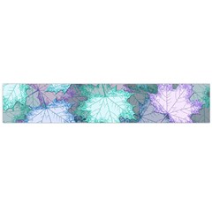 Leaves Glitter Background Winter Large Premium Plush Fleece Scarf  by Bangk1t