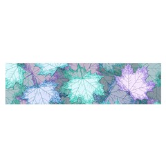 Leaves Glitter Background Winter Oblong Satin Scarf (16  X 60 ) by Bangk1t