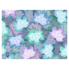 Leaves Glitter Background Winter Premium Plush Fleece Blanket (extra Small) by Bangk1t