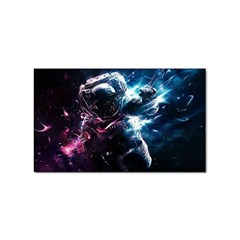 Psychedelic Astronaut Trippy Space Art Sticker Rectangular (100 Pack) by Bangk1t