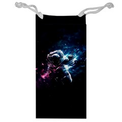 Psychedelic Astronaut Trippy Space Art Jewelry Bag by Bangk1t