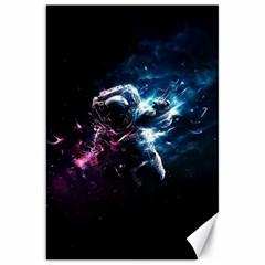 Psychedelic Astronaut Trippy Space Art Canvas 20  X 30  by Bangk1t