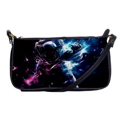 Psychedelic Astronaut Trippy Space Art Shoulder Clutch Bag by Bangk1t