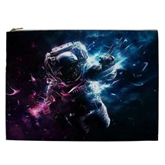 Psychedelic Astronaut Trippy Space Art Cosmetic Bag (xxl) by Bangk1t