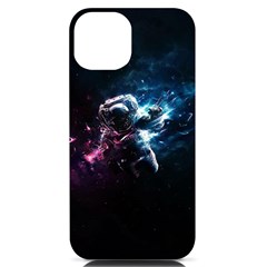 Psychedelic Astronaut Trippy Space Art Iphone 14 Black Uv Print Case by Bangk1t