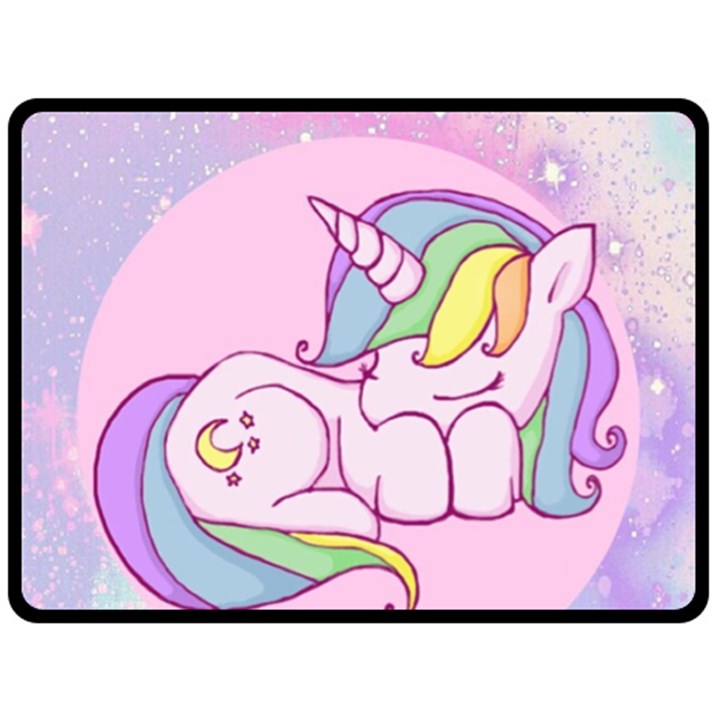 Unicorn Stitch Fleece Blanket (Large)