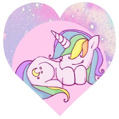 Unicorn Stitch Wooden Puzzle Heart by Bangk1t