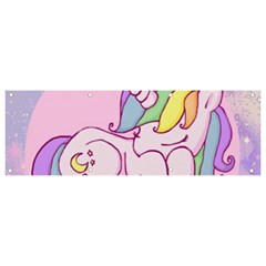 Unicorn Stitch Banner And Sign 9  X 3  by Bangk1t