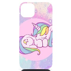 Unicorn Stitch Iphone 14 Plus Black Uv Print Case