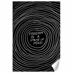 Psychedelic Art Freedom Is A State Of Mind Trippy Quotes Canvas 20  X 30  by Bangk1t