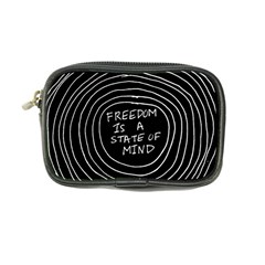 Psychedelic Art Freedom Is A State Of Mind Trippy Quotes Coin Purse by Bangk1t