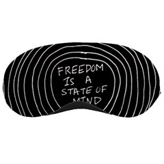 Psychedelic Art Freedom Is A State Of Mind Trippy Quotes Sleeping Mask by Bangk1t