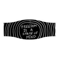 Psychedelic Art Freedom Is A State Of Mind Trippy Quotes Stretchable Headband by Bangk1t