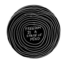 Psychedelic Art Freedom Is A State Of Mind Trippy Quotes Mini Round Pill Box (pack Of 3) by Bangk1t