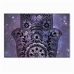 Hamsa Hand Postcard 4 x 6  (pkg Of 10) by Bangk1t