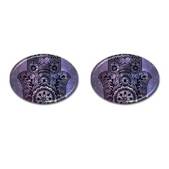 Hamsa Hand Cufflinks (oval) by Bangk1t