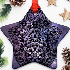 Hamsa Hand Star Ornament (two Sides) by Bangk1t