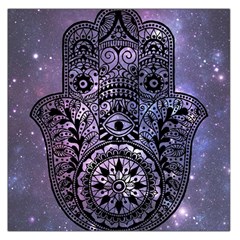 Hamsa Hand Square Satin Scarf (36  X 36 ) by Bangk1t