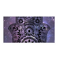 Hamsa Hand Satin Wrap 35  X 70  by Bangk1t