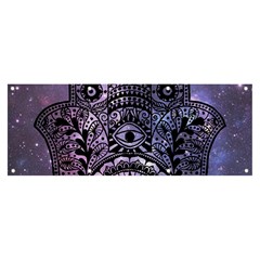 Hamsa Hand Banner And Sign 8  X 3  by Bangk1t