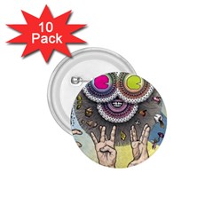 Vintage Trippy Aesthetic Psychedelic 70s Aesthetic 1.75  Buttons (10 pack)