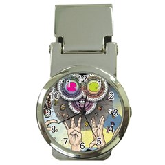 Vintage Trippy Aesthetic Psychedelic 70s Aesthetic Money Clip Watches