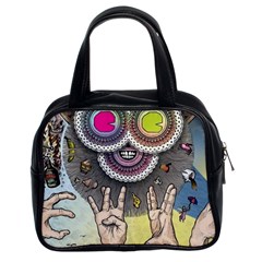 Vintage Trippy Aesthetic Psychedelic 70s Aesthetic Classic Handbag (Two Sides)