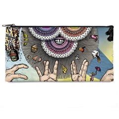 Vintage Trippy Aesthetic Psychedelic 70s Aesthetic Pencil Case