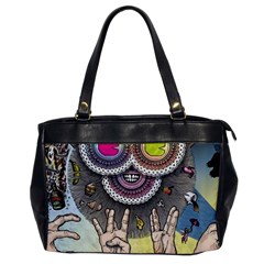 Vintage Trippy Aesthetic Psychedelic 70s Aesthetic Oversize Office Handbag