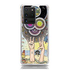 Vintage Trippy Aesthetic Psychedelic 70s Aesthetic Samsung Galaxy S20 Ultra 6.9 Inch TPU UV Case