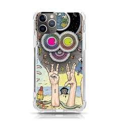 Vintage Trippy Aesthetic Psychedelic 70s Aesthetic iPhone 11 Pro 5.8 Inch TPU UV Print Case