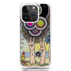 Vintage Trippy Aesthetic Psychedelic 70s Aesthetic iPhone 14 Pro TPU UV Print Case