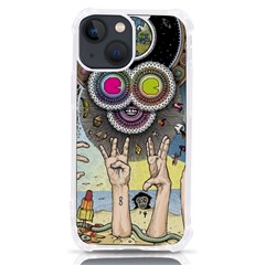 Vintage Trippy Aesthetic Psychedelic 70s Aesthetic iPhone 13 mini TPU UV Print Case