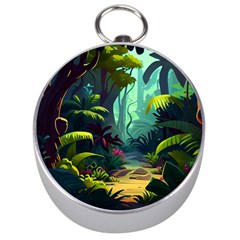 Rainforest Jungle Cartoon Animation Background Silver Compasses