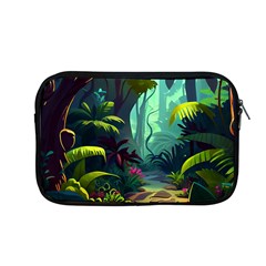 Rainforest Jungle Cartoon Animation Background Apple Macbook Pro 13  Zipper Case by Ndabl3x