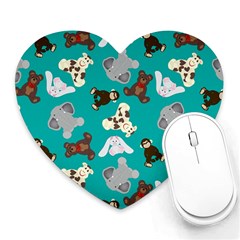 Plush Toys Stuffed Toys Stuffed Animals Heart Mousepad by Ndabl3x