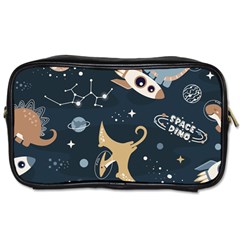 Space Theme Art Pattern Design Wallpaper Toiletries Bag (two Sides) by Ndabl3x