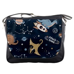 Space Theme Art Pattern Design Wallpaper Messenger Bag by Ndabl3x