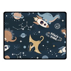 Space Theme Art Pattern Design Wallpaper Two Sides Fleece Blanket (small) by Ndabl3x